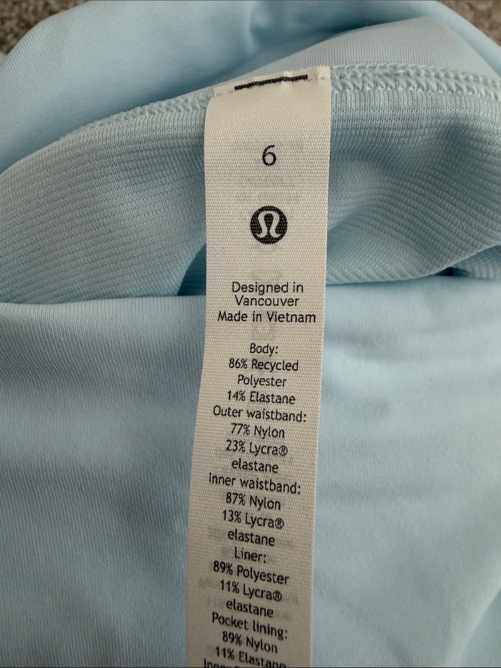 lululemon athletica Light Blue Athletic Skort - Picture 3 of 3